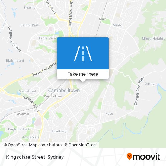 Kingsclare Street map