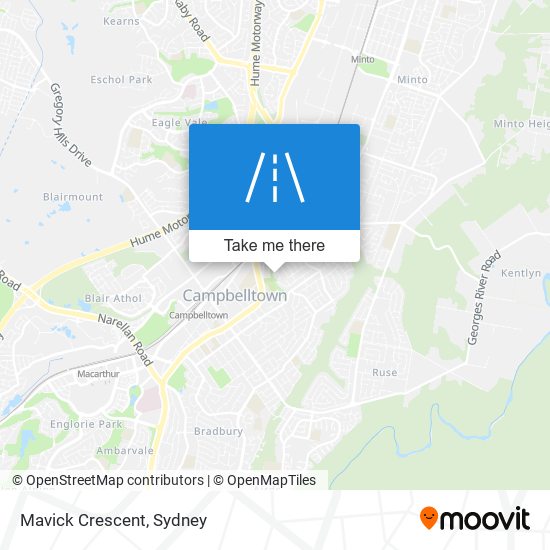 Mavick Crescent map