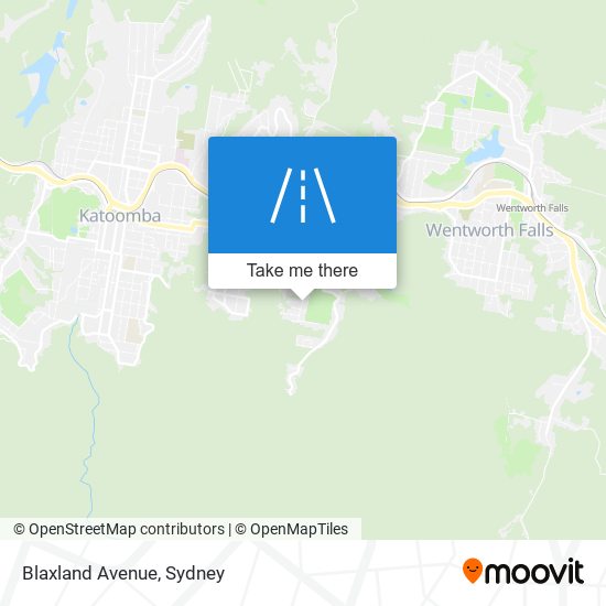 Mapa Blaxland Avenue