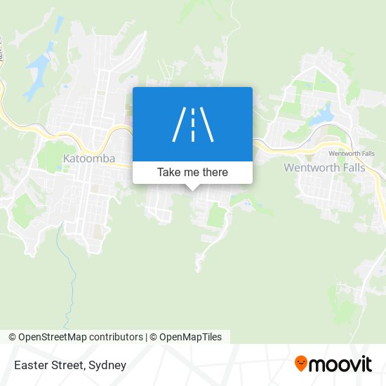 Mapa Easter Street