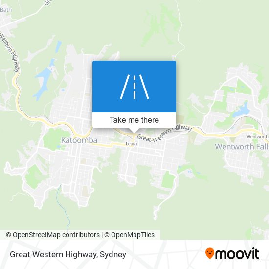 Mapa Great Western Highway