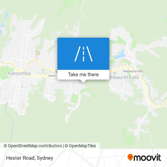 Mapa Hester Road