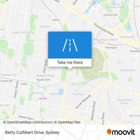 Betty Cuthbert Drive map