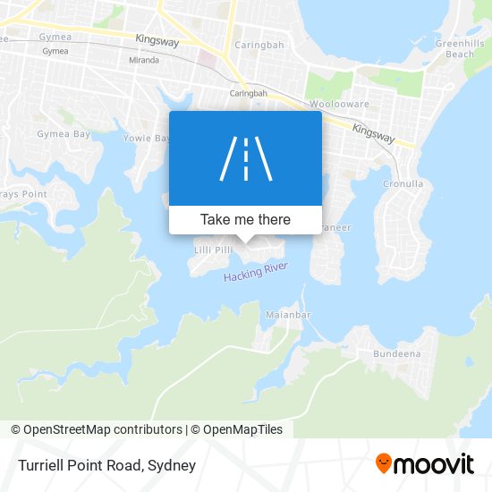 Turriell Point Road map