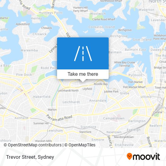 Trevor Street map