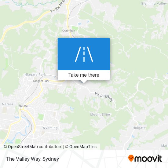 The Valley Way map