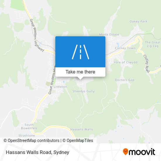 Hassans Walls Road map