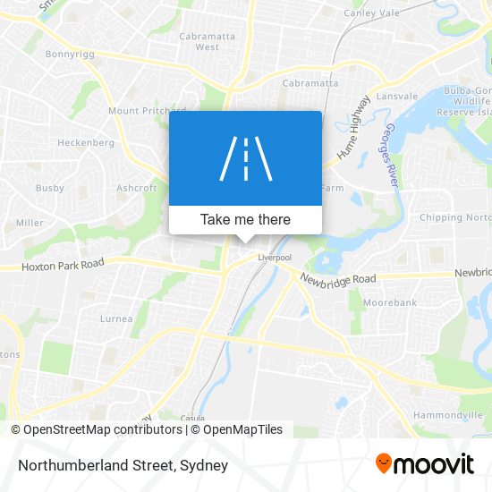 Northumberland Street map