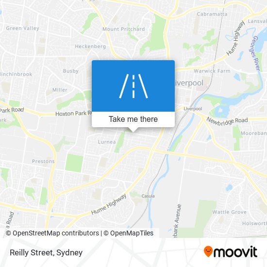 Reilly Street map