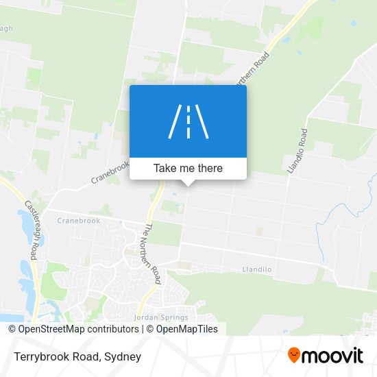 Terrybrook Road map