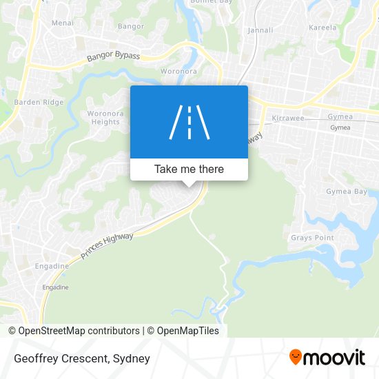 Geoffrey Crescent map