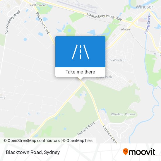 Mapa Blacktown Road