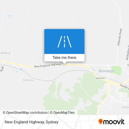 New England Highway map