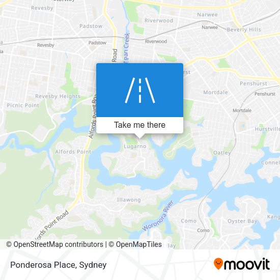 Ponderosa Place map