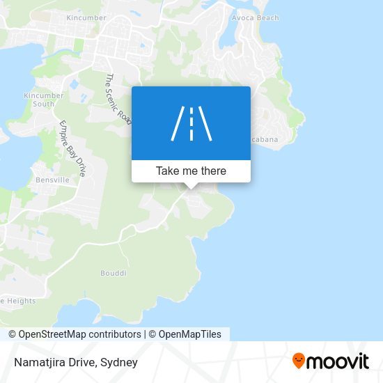 Namatjira Drive map