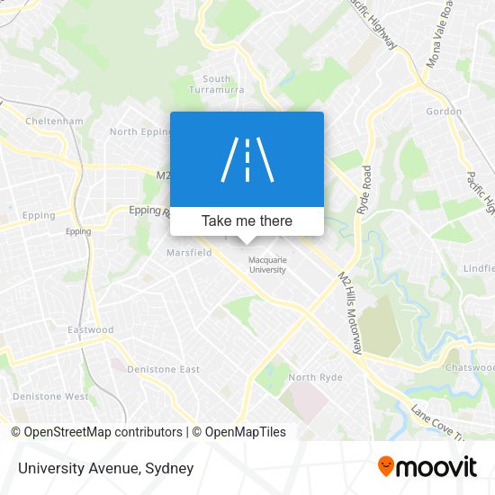 University Avenue map