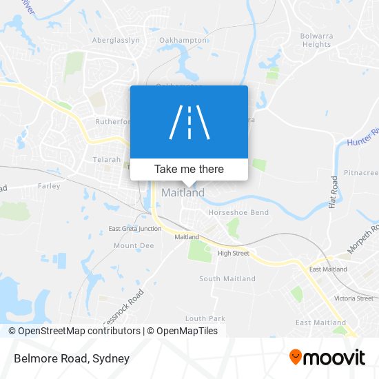 Mapa Belmore Road