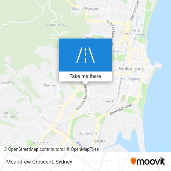 Mcandrew Crescent map