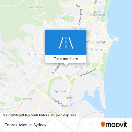 Toorak Avenue map