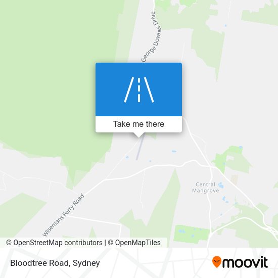 Bloodtree Road map