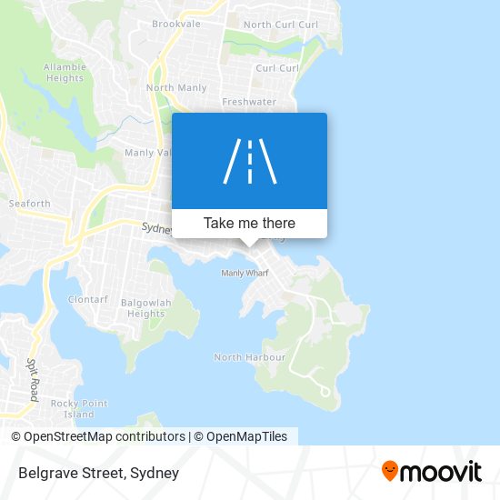 Mapa Belgrave Street