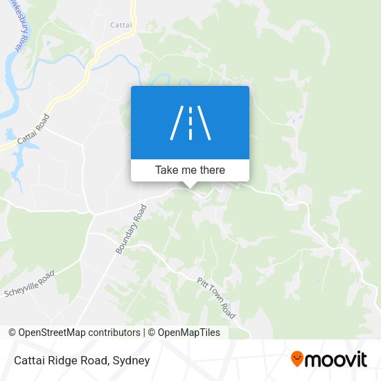 Cattai Ridge Road map