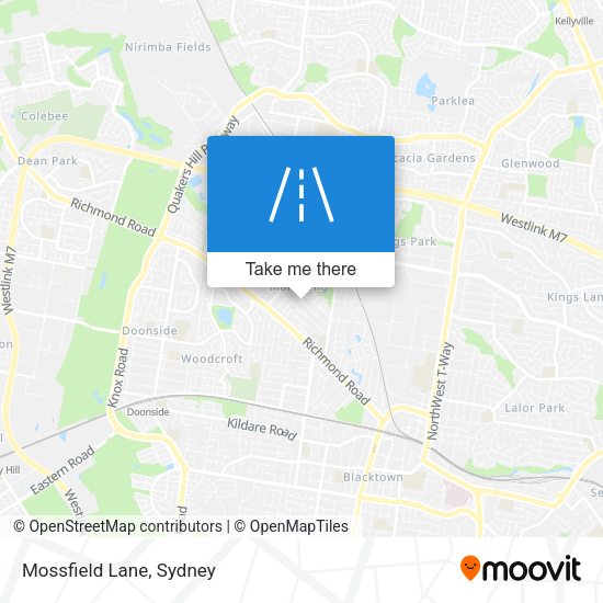 Mossfield Lane map