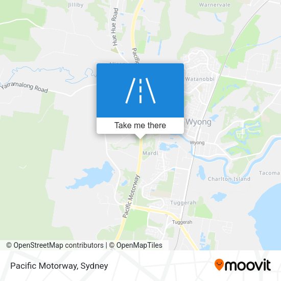 Pacific Motorway map