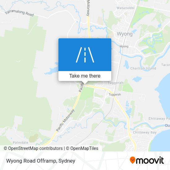 Wyong Road Offramp map