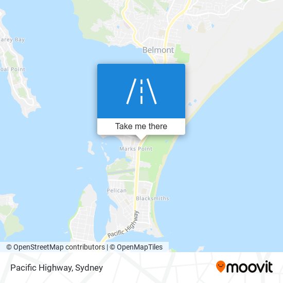 Mapa Pacific Highway