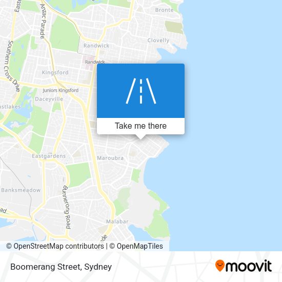 Boomerang Street map