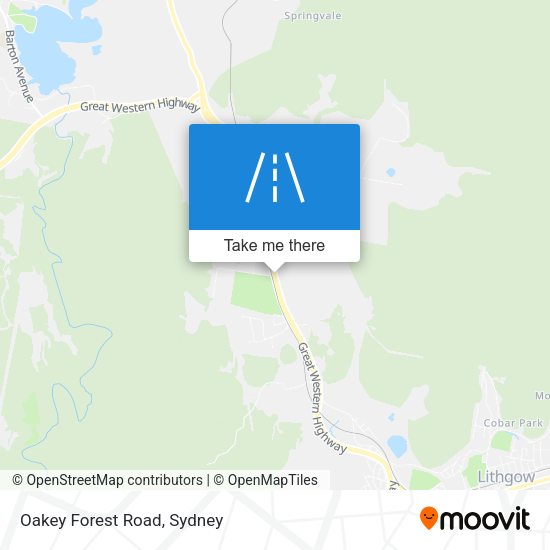Oakey Forest Road map