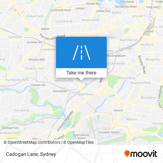 Cadogan Lane map