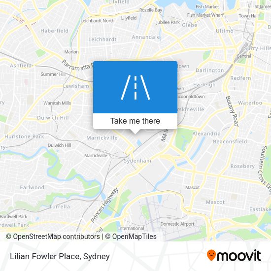 Lilian Fowler Place map
