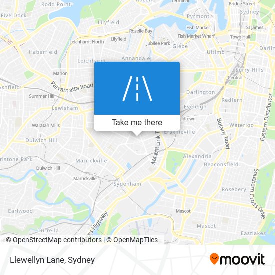 Llewellyn Lane map