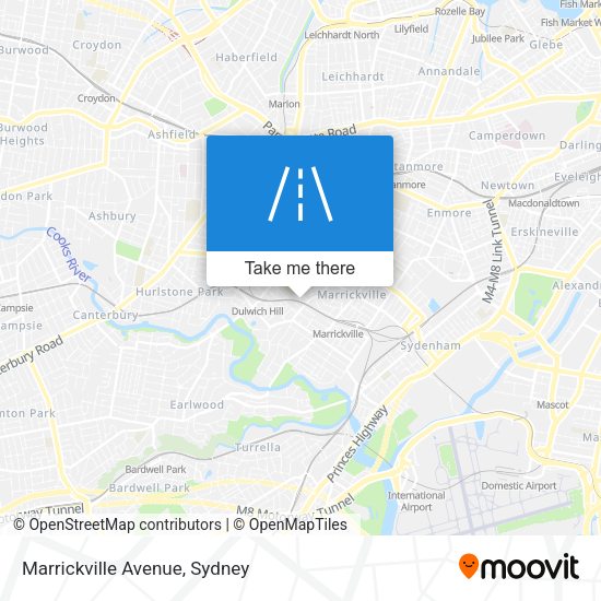 Marrickville Avenue map