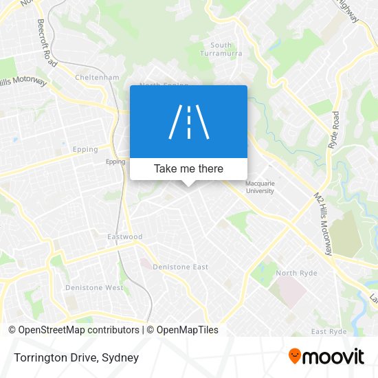 Torrington Drive map