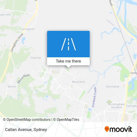 Callan Avenue map