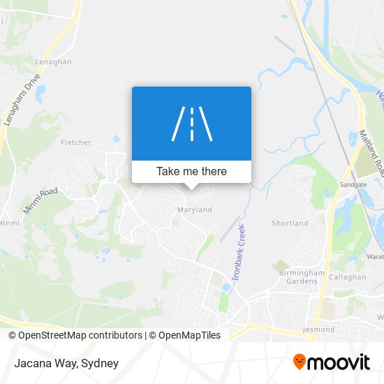 Jacana Way map