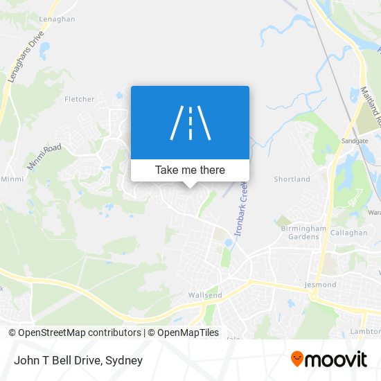 Mapa John T Bell Drive