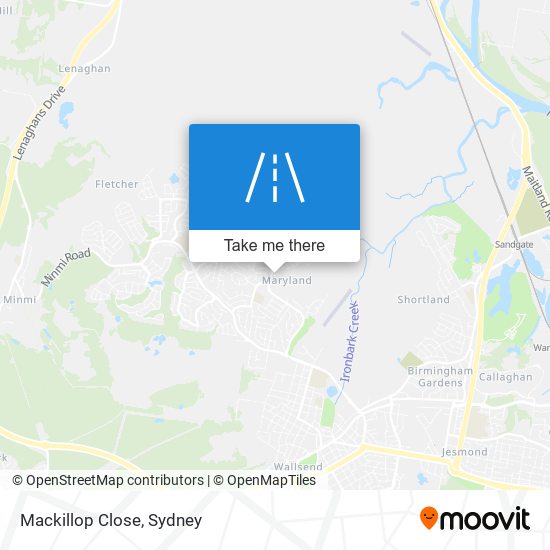 Mapa Mackillop Close