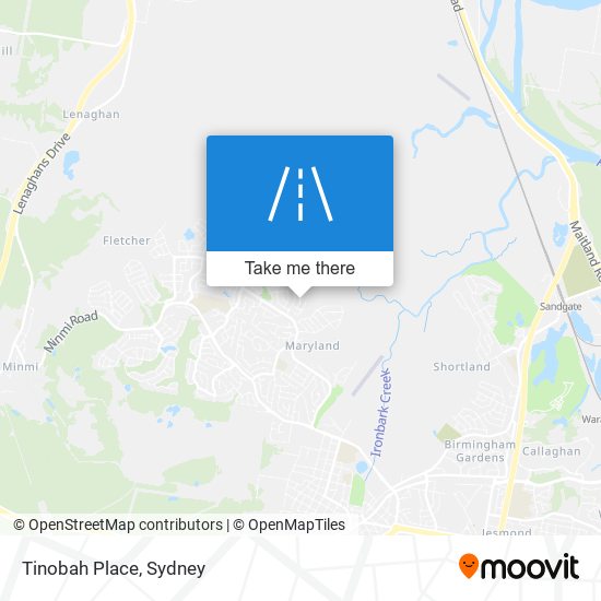 Tinobah Place map