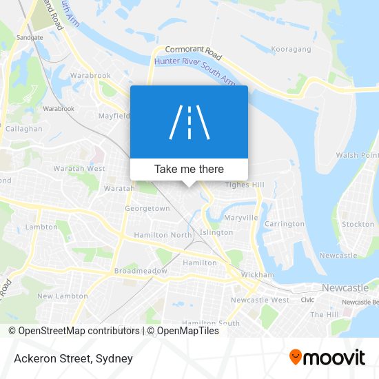 Ackeron Street map