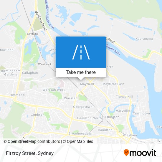 Fitzroy Street map