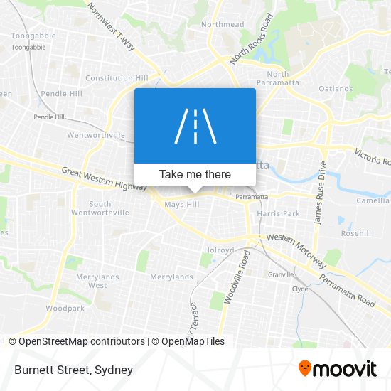 Burnett Street map