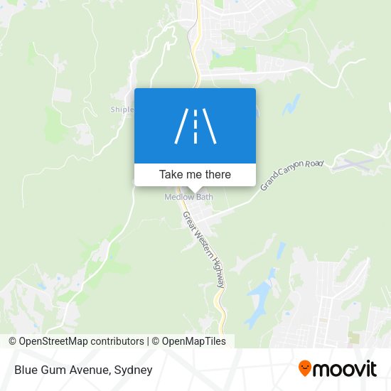 Blue Gum Avenue map