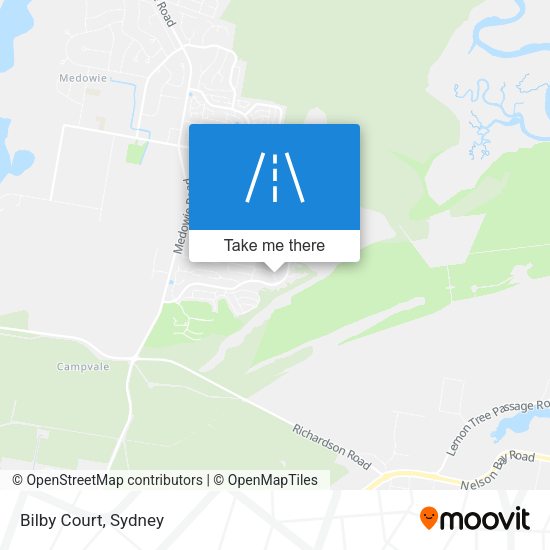 Bilby Court map