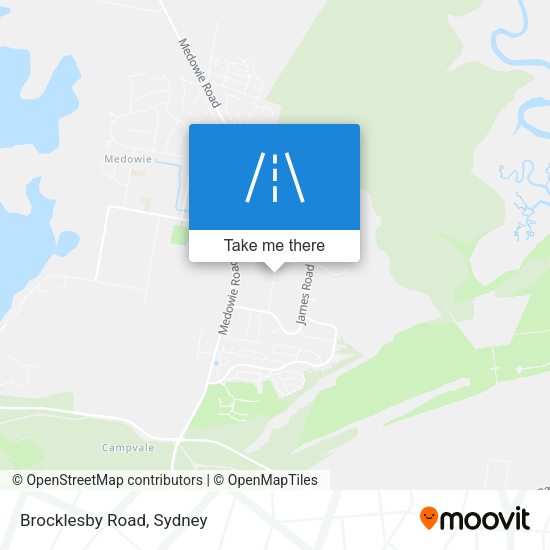 Brocklesby Road map