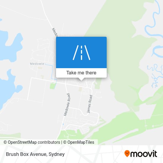 Brush Box Avenue map
