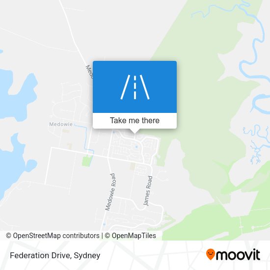 Federation Drive map